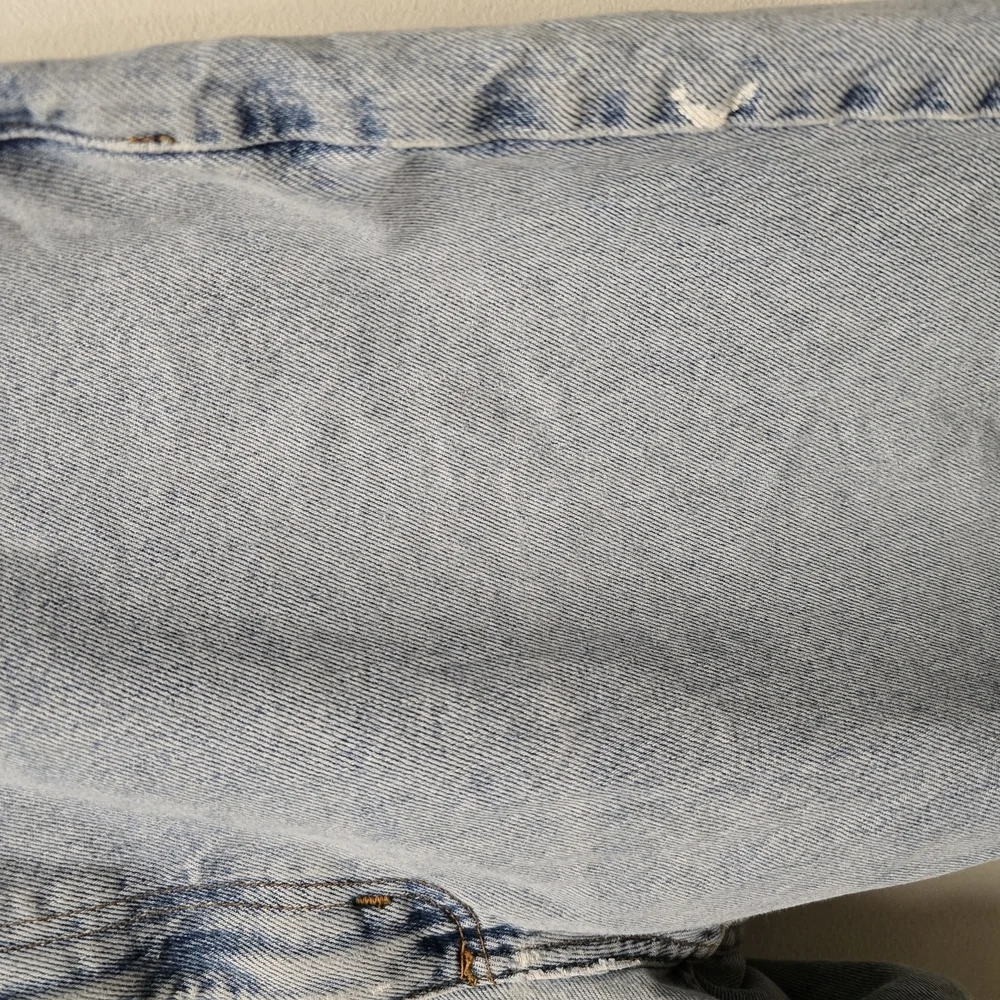 Vintage 90s Baggy Denim Jorts Distressed Cut Off Jean Shorts 35